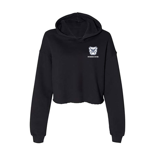 Butler - NCAA Women's Swimming & Diving : Edi Jakob - Women's Crop Fleece Hooded Sweatshirt-0