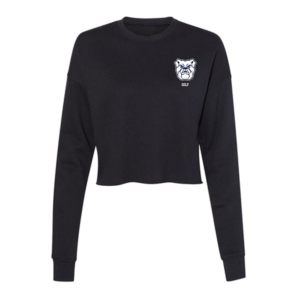 BU - NCAA Men's Golf : Logan Sutto - Women's Cropped Crew Fleece-0