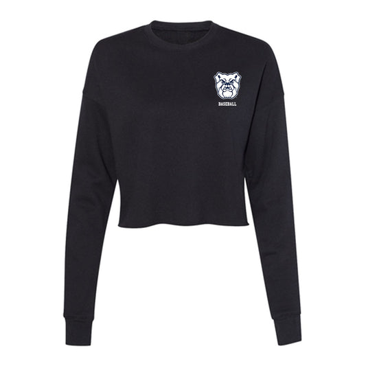 Butler - NCAA Baseball : JJ Manos - Women's Cropped Crew Fleece-0