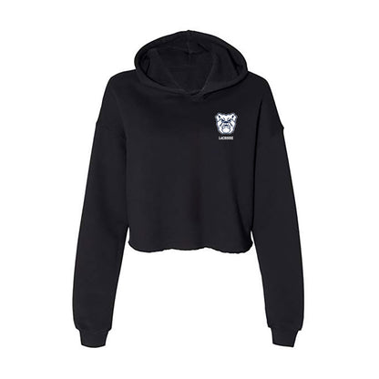 Butler - NCAA Women's Lacrosse : Ryan Kirtley - Women's Crop Fleece Hooded Sweatshirt-0