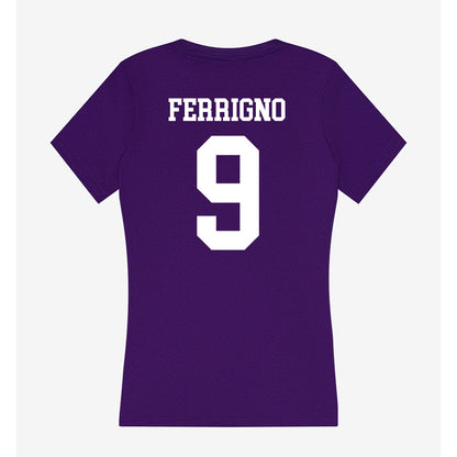 North Alabama - NCAA Baseball : Jackson Ferrigno - Women's V-Neck T-Shirt-1