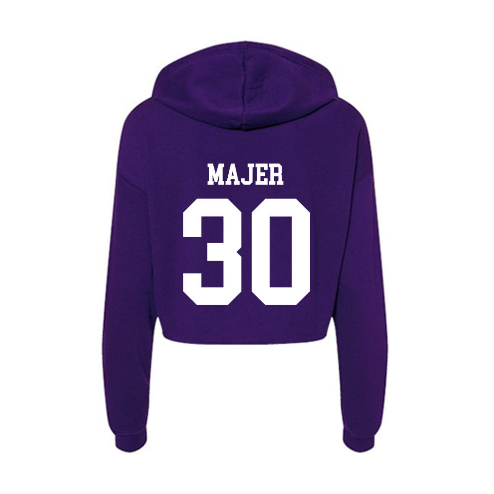 North Alabama - NCAA Baseball : Zakary Majer - Women's Crop Fleece Hoodie-1