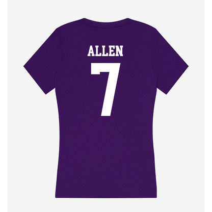 North Alabama - NCAA Women's Soccer : Maddie Allen - Women's V-Neck T-Shirt-1
