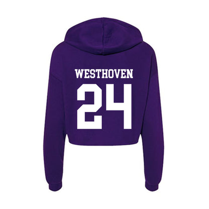 North Alabama - NCAA Softball : Lindsey Westhoven - Women's Crop Fleece Hoodie-1