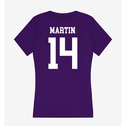 North Alabama - NCAA Football : Tae Martin - Women's V-Neck T-Shirt-1