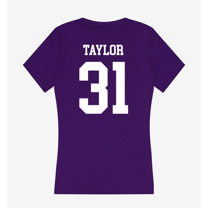 North Alabama - NCAA Football : John Taylor - Women's V-Neck T-Shirt-1
