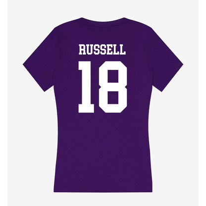 North Alabama - NCAA Softball : Kylei Russell - Women's V-Neck T-Shirt-1