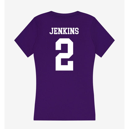North Alabama - NCAA Baseball : Leighton Jenkins - Women's V-Neck T-Shirt-1
