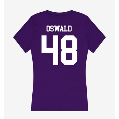 North Alabama - NCAA Baseball : Gavin Oswald - Women's V-Neck T-Shirt-1