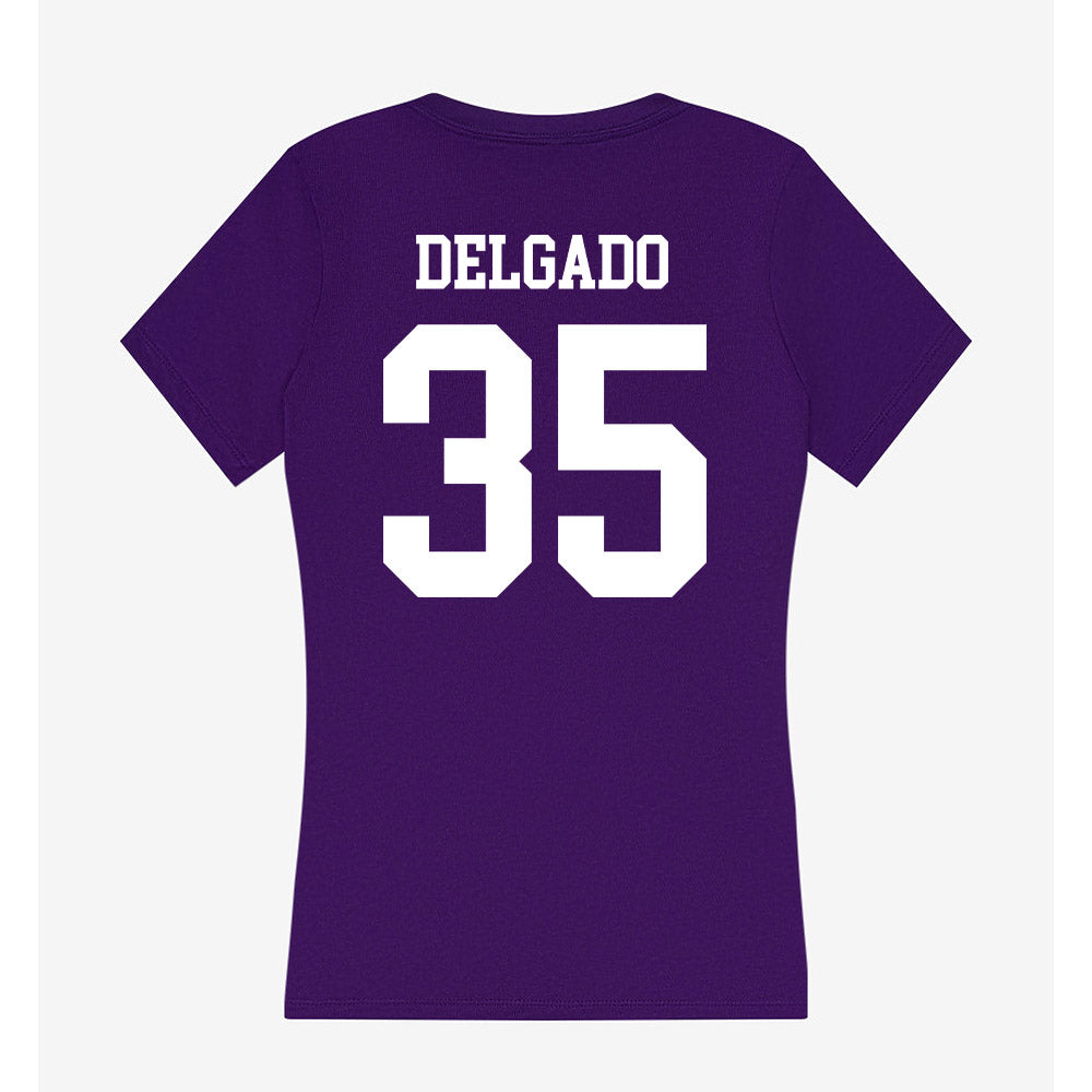 North Alabama - NCAA Baseball : Matthew Delgado - Women's V-Neck T-Shirt-1