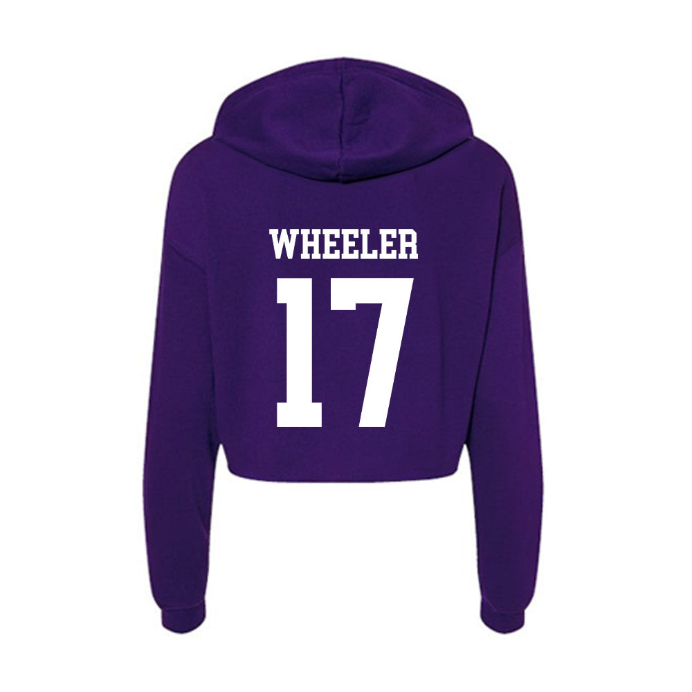 North Alabama - NCAA Softball : Laura Leigh Wheeler - Women's Crop Fleece Hoodie-1