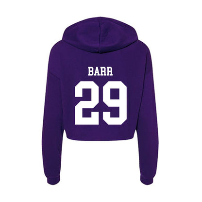 North Alabama - NCAA Women's Soccer : mya barr - Women's Crop Fleece Hoodie-1