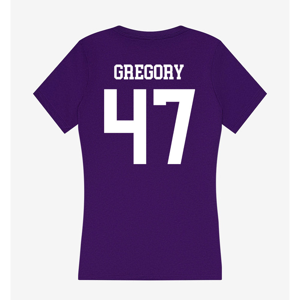North Alabama - NCAA Softball : grace gregory - Women's V-Neck T-Shirt-1