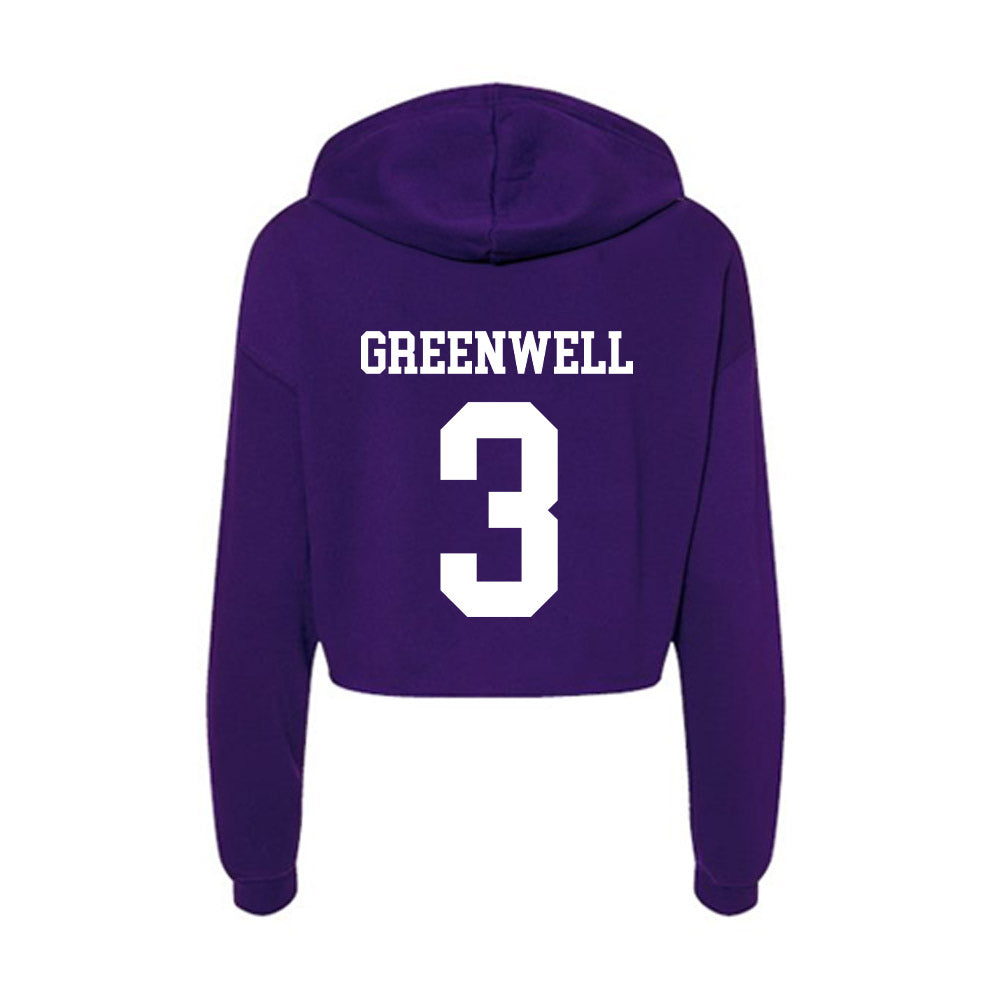 North Alabama - NCAA Women's Volleyball : Ally Greenwell - Women's Crop Fleece Hoodie-1
