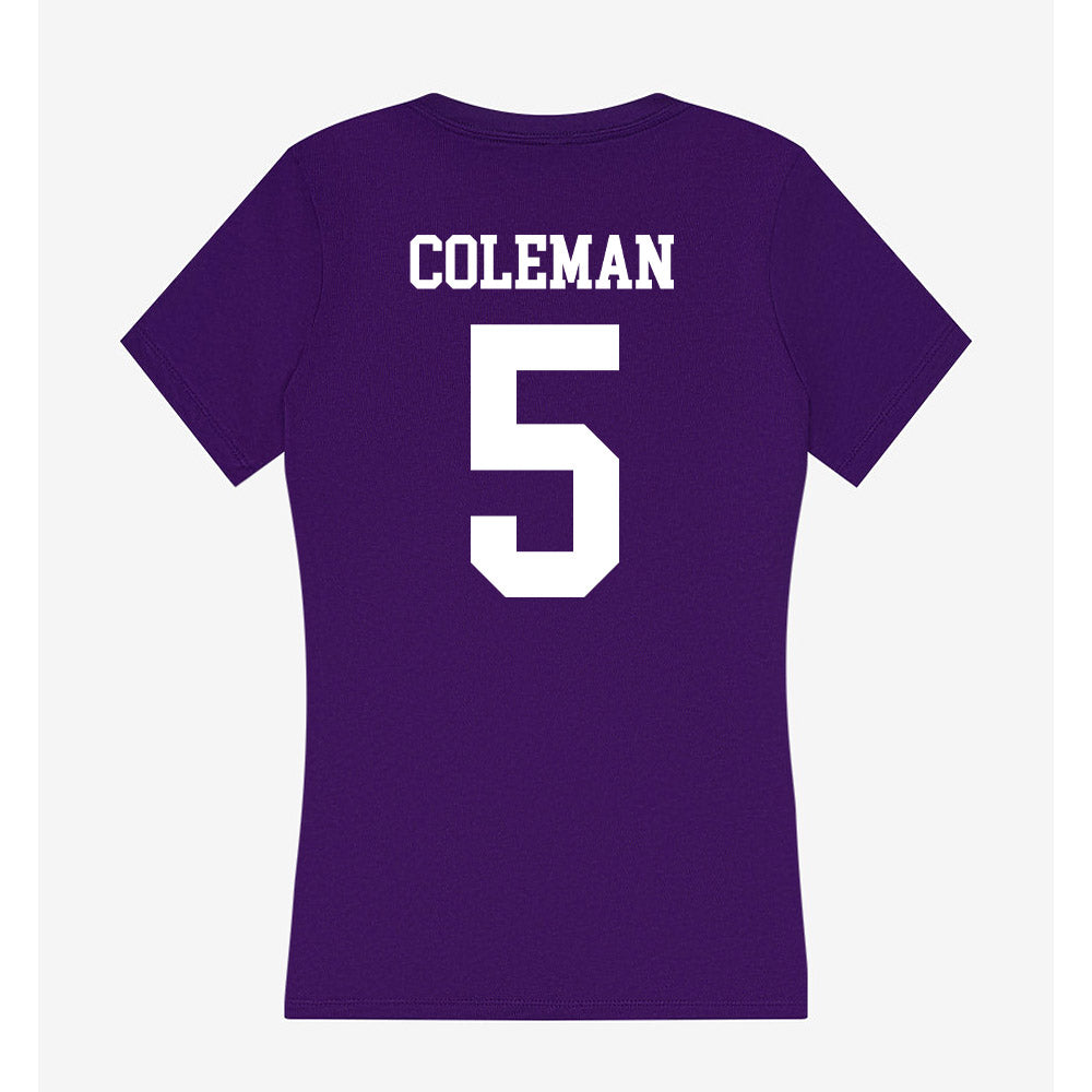 North Alabama - NCAA Baseball : Dylan Coleman - Women's V-Neck T-Shirt-1