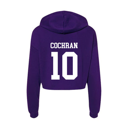 North Alabama - NCAA Baseball : Charlie Cochran - Women's Crop Fleece Hoodie-1