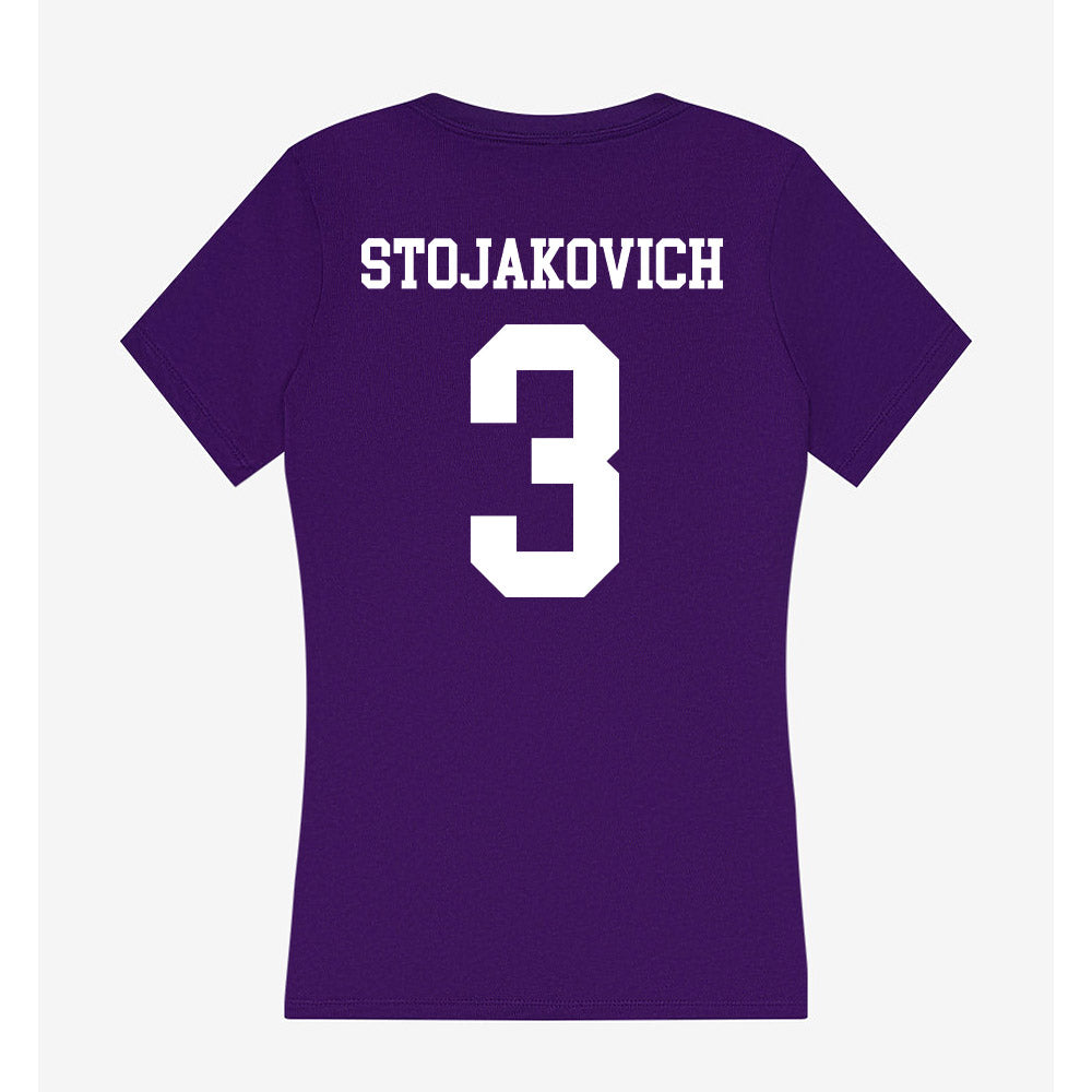 North Alabama - NCAA Women's Soccer : Avery Stojakovich - Women's V-Neck T-Shirt-1