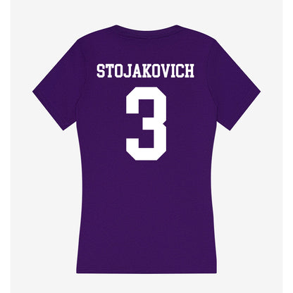 North Alabama - NCAA Women's Soccer : Avery Stojakovich - Women's V-Neck T-Shirt-1