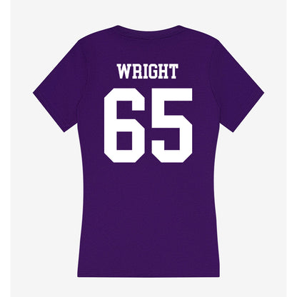 North Alabama - NCAA Football : Collin Wright - Women's V-Neck T-Shirt-1