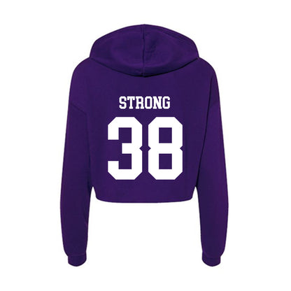 North Alabama - NCAA Football : Nic Strong - Women's Crop Fleece Hoodie-1