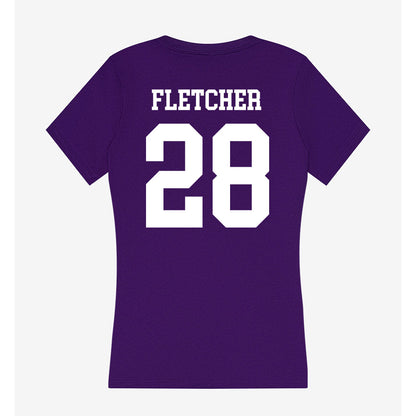 North Alabama - NCAA Football : Jalen Fletcher - Women's V-Neck T-Shirt-1
