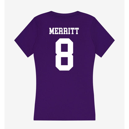 North Alabama - NCAA Softball : Holly Merritt - Women's V-Neck T-Shirt-1