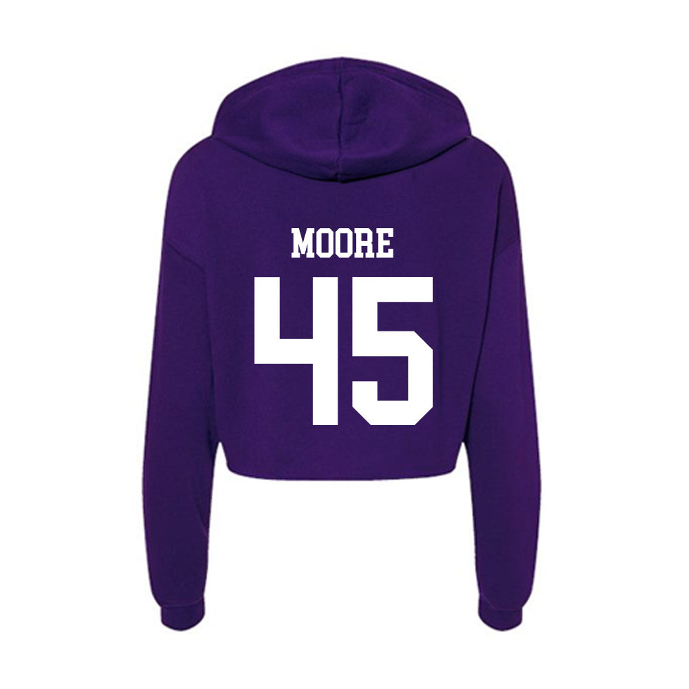 North Alabama - NCAA Baseball : Ethan Moore - Women's Crop Fleece Hoodie-1