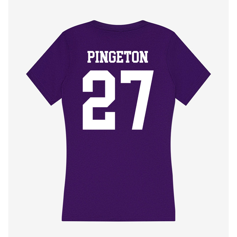 North Alabama - NCAA Baseball : Anthony Pingeton - Women's V-Neck T-Shirt-1