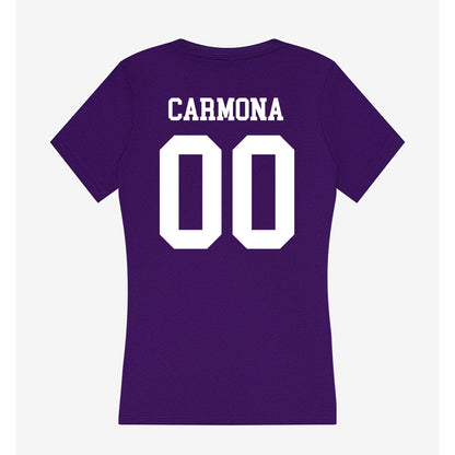 North Alabama - NCAA Baseball : Carlos Carmona - Women's V-Neck T-Shirt-1