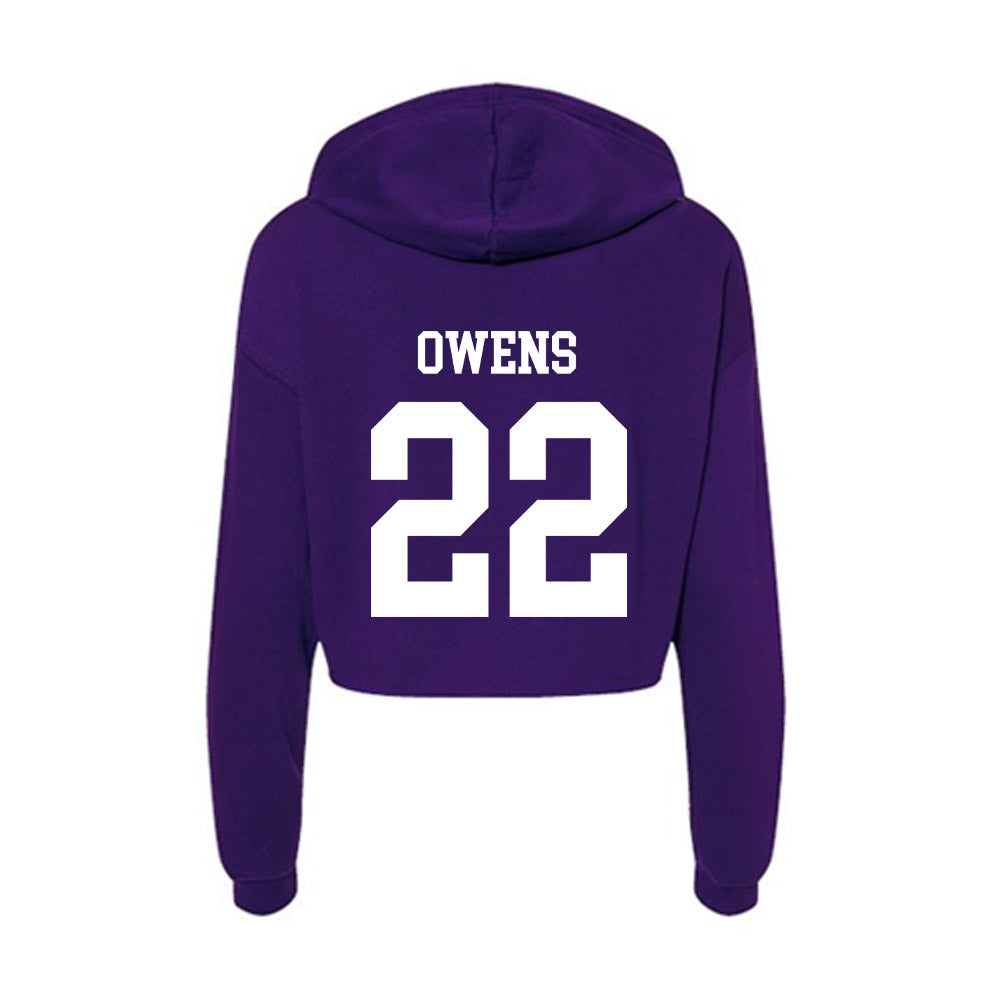 North Alabama - NCAA Women's Soccer : Alana Owens - Women's Crop Fleece Hoodie-1