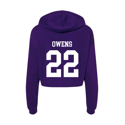 North Alabama - NCAA Women's Soccer : Alana Owens - Women's Crop Fleece Hoodie-1