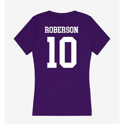 North Alabama - NCAA Softball : Jorja Roberson - Women's V-Neck T-Shirt-1