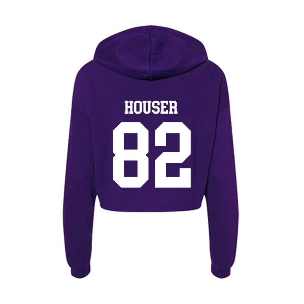 North Alabama - NCAA Football : Clint Houser - Women's Crop Fleece Hoodie-1