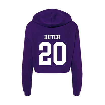 North Alabama - NCAA Softball : Livy Huter - Women's Crop Fleece Hoodie-1