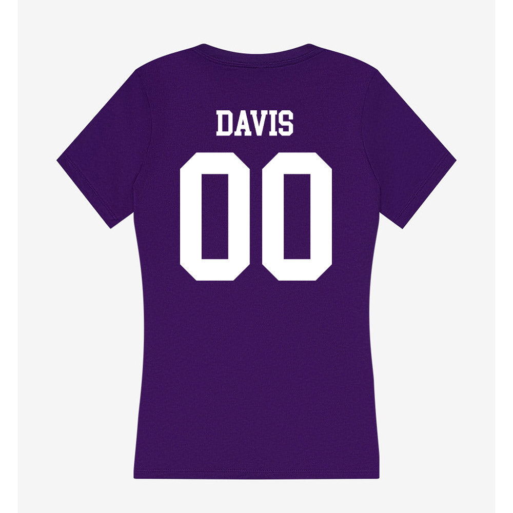 North Alabama - NCAA Softball : Katie Davis - Women's V-Neck T-Shirt-1