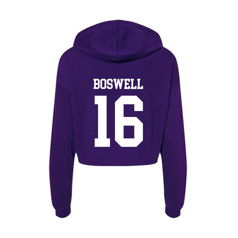 North Alabama - NCAA Softball : Lily Boswell - Women's Crop Fleece Hoodie-1