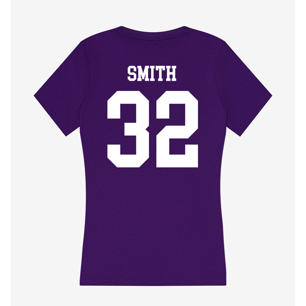 North Alabama - NCAA Women's Soccer : Cecilia Smith - Women's V-Neck T-Shirt-1