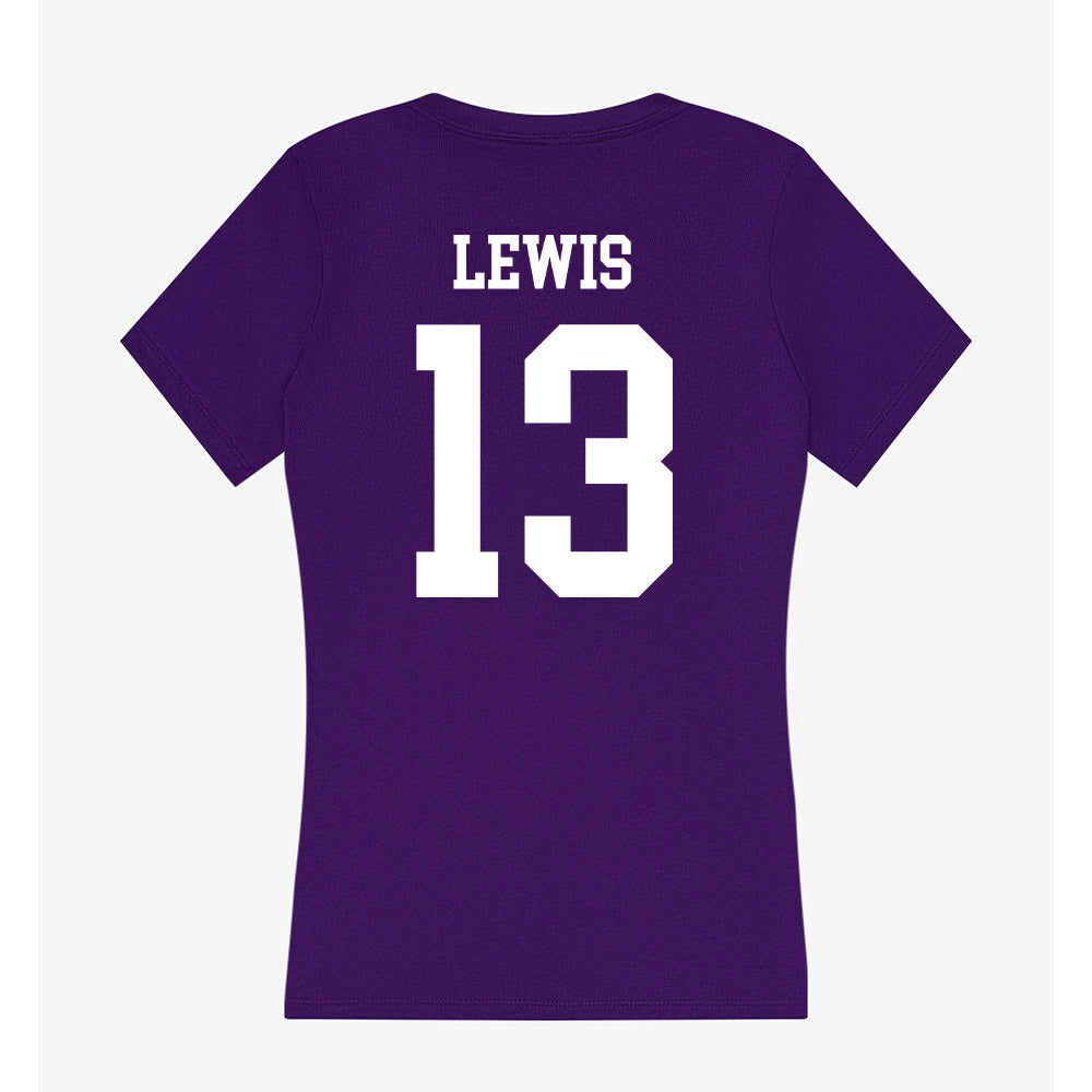 North Alabama - NCAA Baseball : Kyle Lewis - Women's V-Neck T-Shirt-1