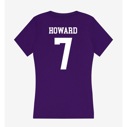 North Alabama - NCAA Baseball : Carson Howard - Women's V-Neck T-Shirt-1