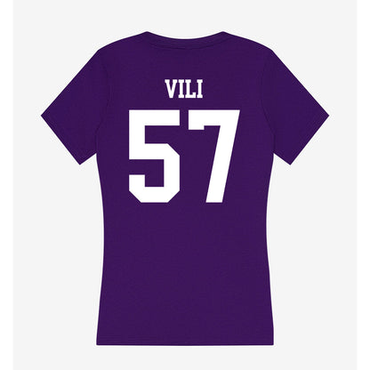 North Alabama - NCAA Football : Fred Vili - Women's V-Neck T-Shirt-1