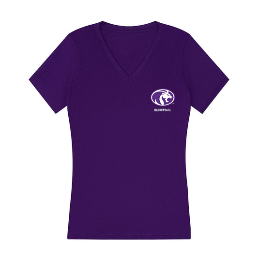 North Alabama - NCAA Men's Basketball : Jarron Talley - Women's V-Neck T-Shirt-0