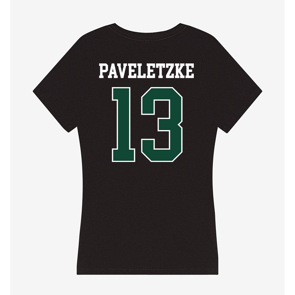 Ohio - NCAA Men's Basketball : Jackson Paveletzke - Classic Shersey Women's V-Neck T-Shirt-1