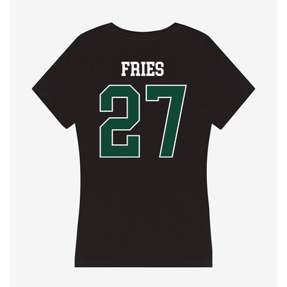 Ohio - NCAA Football : Jack Fries - Classic Shersey Women's V-Neck T-Shirt-1