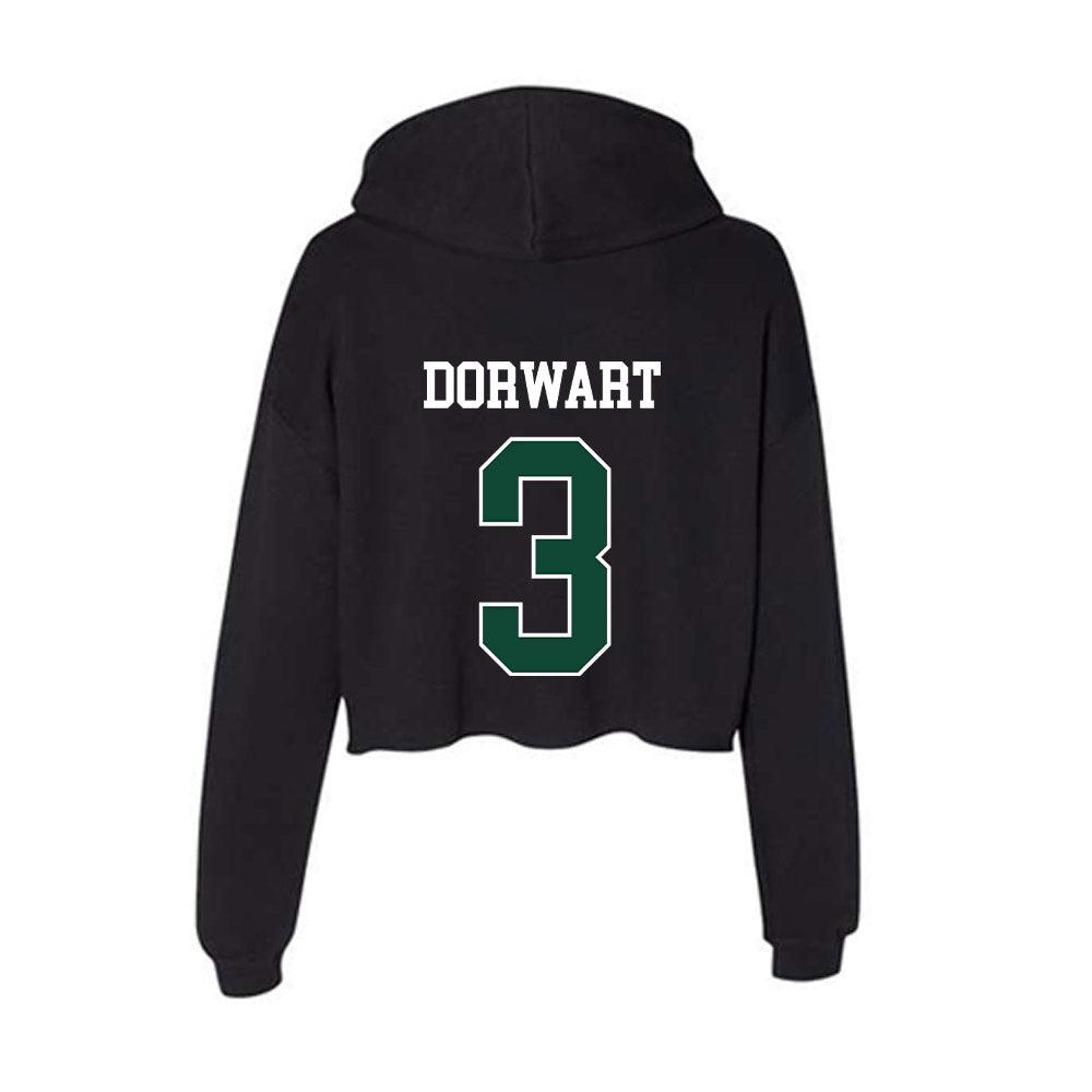 Ohio - NCAA Football : Dom Dorwart - Classic Shersey Women's Crop Fleece Hooded Sweatshirt-1