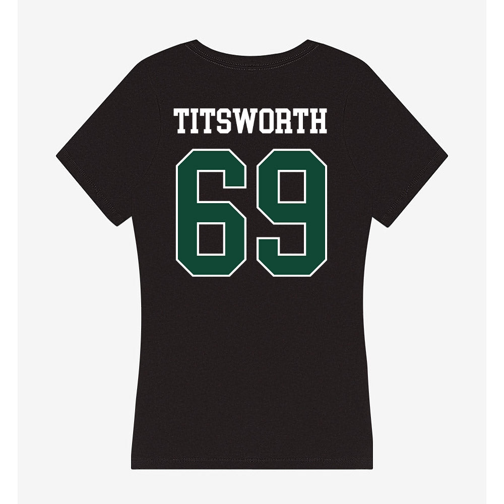 Ohio - NCAA Football Legends : Parker Titsworth - Classic Shersey Women's V-Neck T-Shirt-1