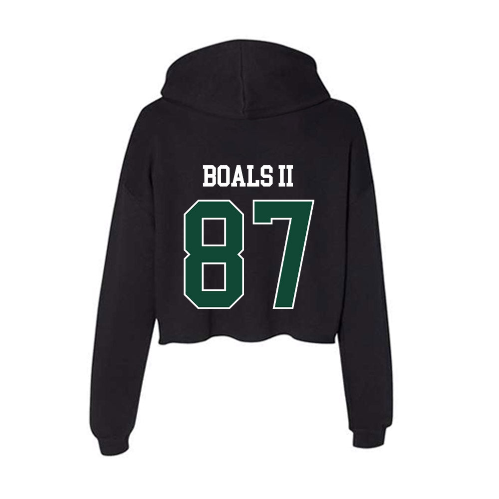 Ohio - NCAA Football : Timothy Boals II - Classic Shersey Women's Crop Fleece Hooded Sweatshirt-1