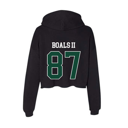 Ohio - NCAA Football : Timothy Boals II - Classic Shersey Women's Crop Fleece Hooded Sweatshirt-1
