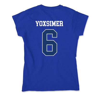 Drake - NCAA Softball : Malea Yoxsimer - Soft Style Women’s T-Shirt-2