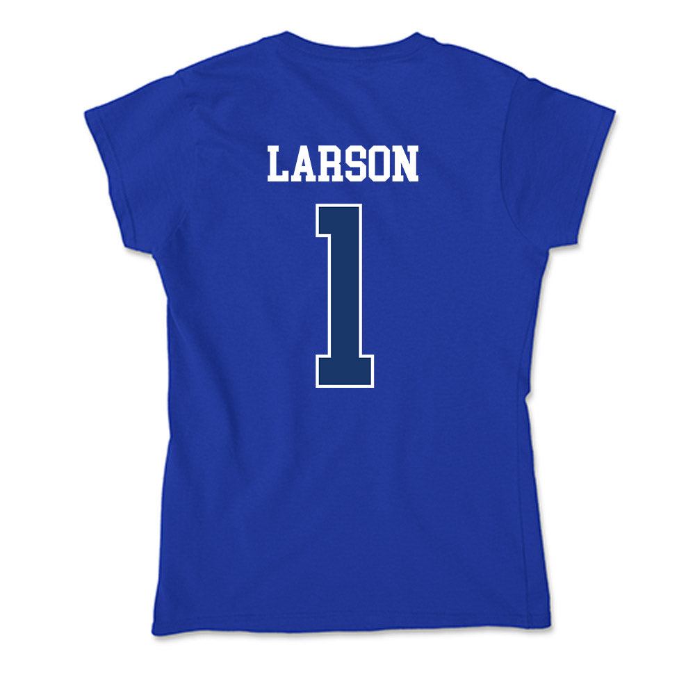 Drake - NCAA Men's Basketball : Owen Larson - Soft Style Women’s T-Shirt-3