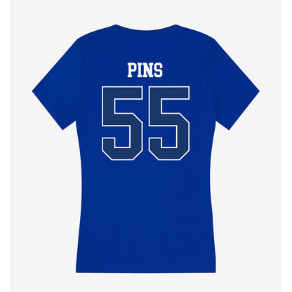 Drake - NCAA Football : Owen Pins - Women's V-Neck T-Shirt-1